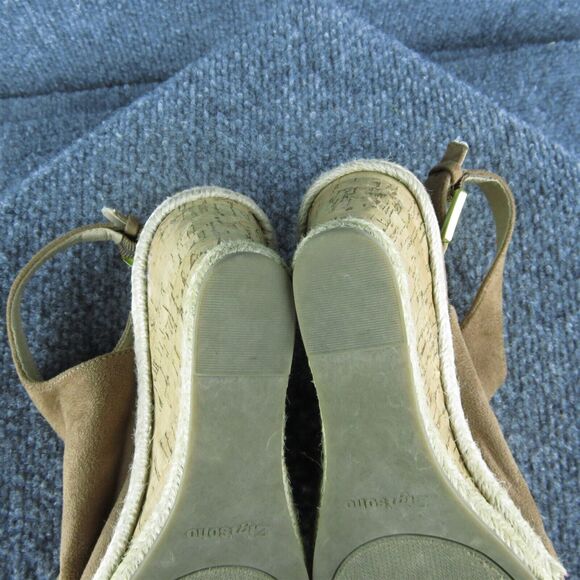 ZIGIsoho Ivanna Women Gladiator Heel Shoes Size 6.5 Medium Brown Fabric - Picture 9 of 10